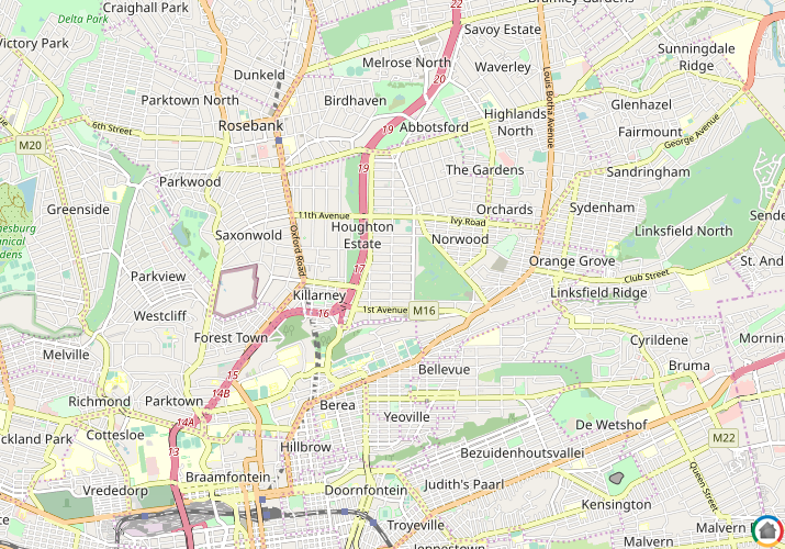 Map location of Houghton Estate